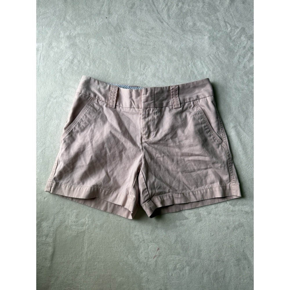TOMMY HILFIGER Pink Bubble Gum Shorts Chino 100% Cotton Women's Size 0 Preppy
